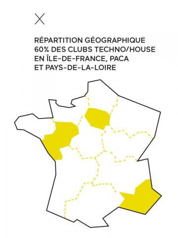 Répartition géographique des clubs en France